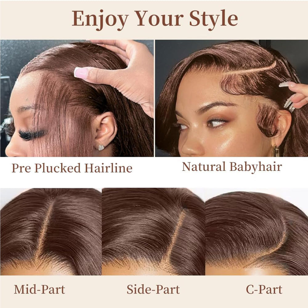 Cypha 13x6 lace frontal wig with ample parting space for diverse looks.