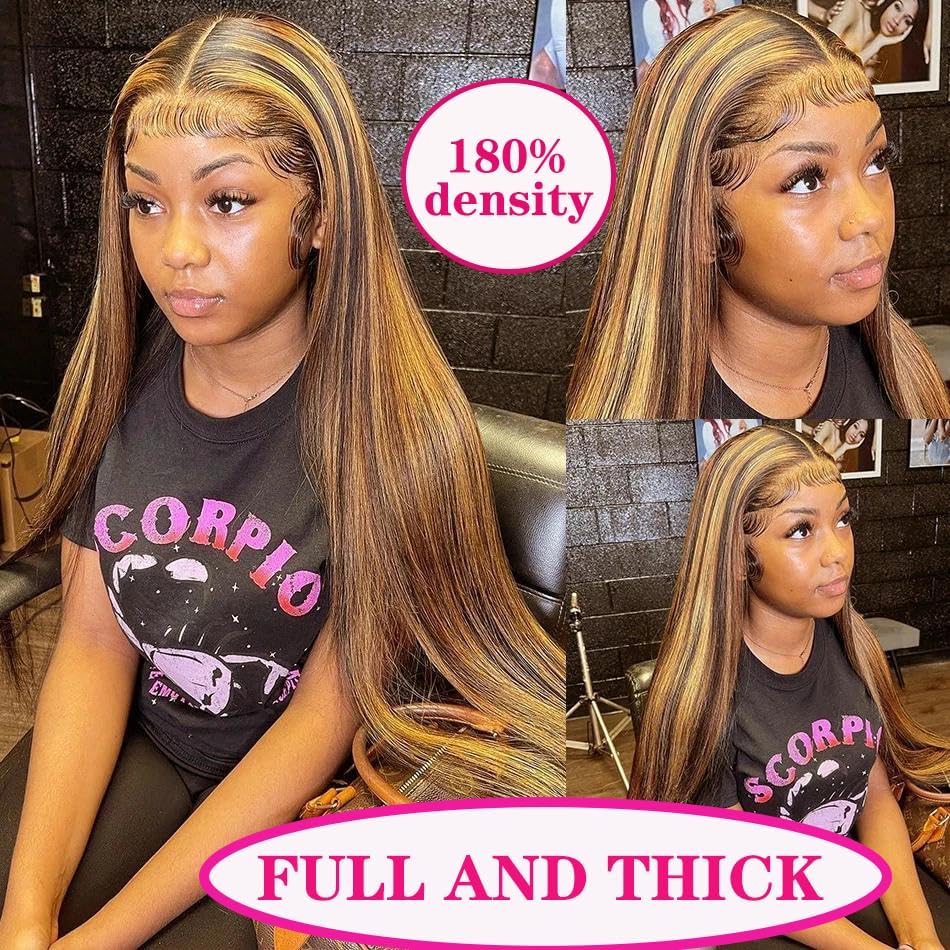 Cypha 180 density straight wig with virgin Brazilian hair