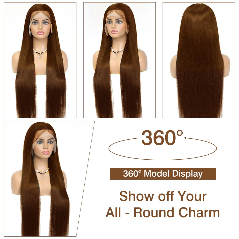 Cypha 30-inch straight lace-front wig enabling long, elegant styling and smooth movement.