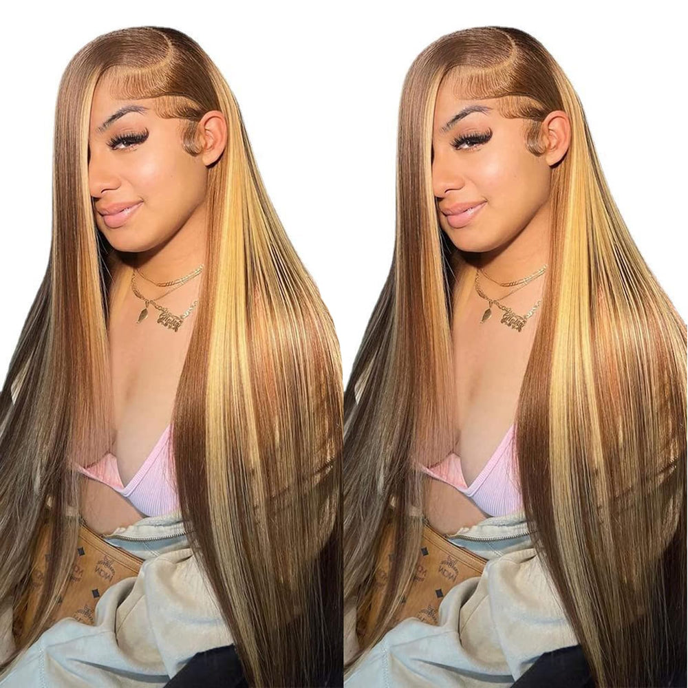 Cypha ombre lace front wig honey blonde with seamless HD lace blend