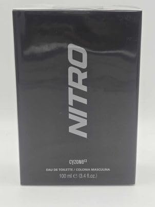 CyZone Nitro bottle close-up highlights the label and premium finish.