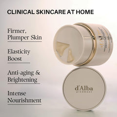 d'alba Piedmont cream swatch showing silky absorption and glow