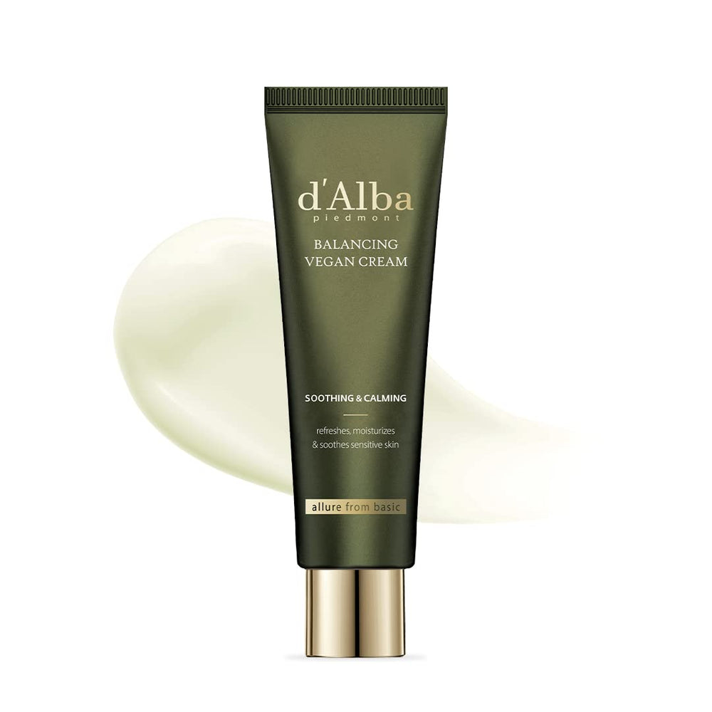 Crème d'Alba Piedmont à la truffe blanche, flacon élégant et hydratation légère.