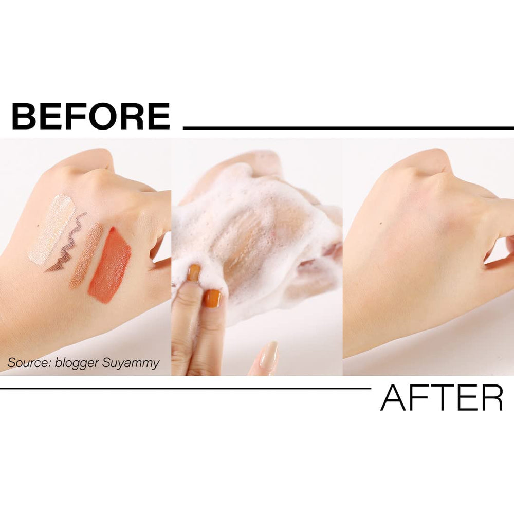 Foamy texture of d'alba Piedmont cleanser on the hand
