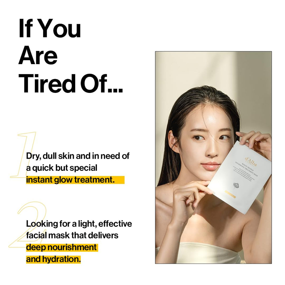 Easy, one-step nourishing care from d'alba Piedmont for dry and tired skin.