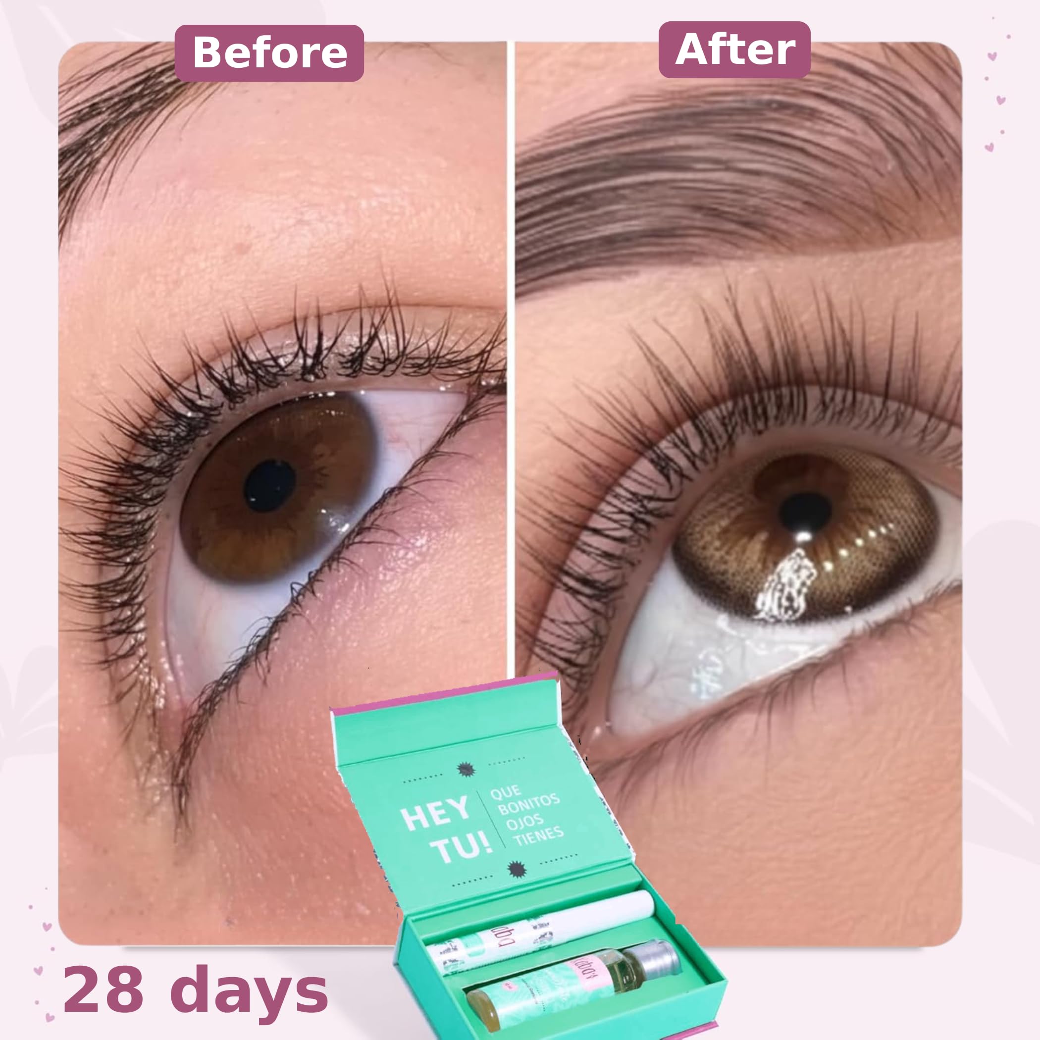D'Luchi Kaba serum application brush on lashes for daily use