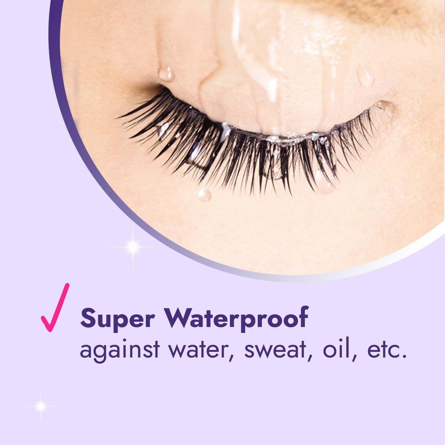 D-UP EX 552 sweat-resistant-formula helps lashes stay in place during workouts.