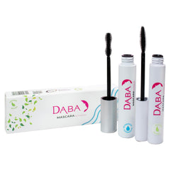 Dabalash Daba Duo waterproof mascara bottle showing long-lasting wear