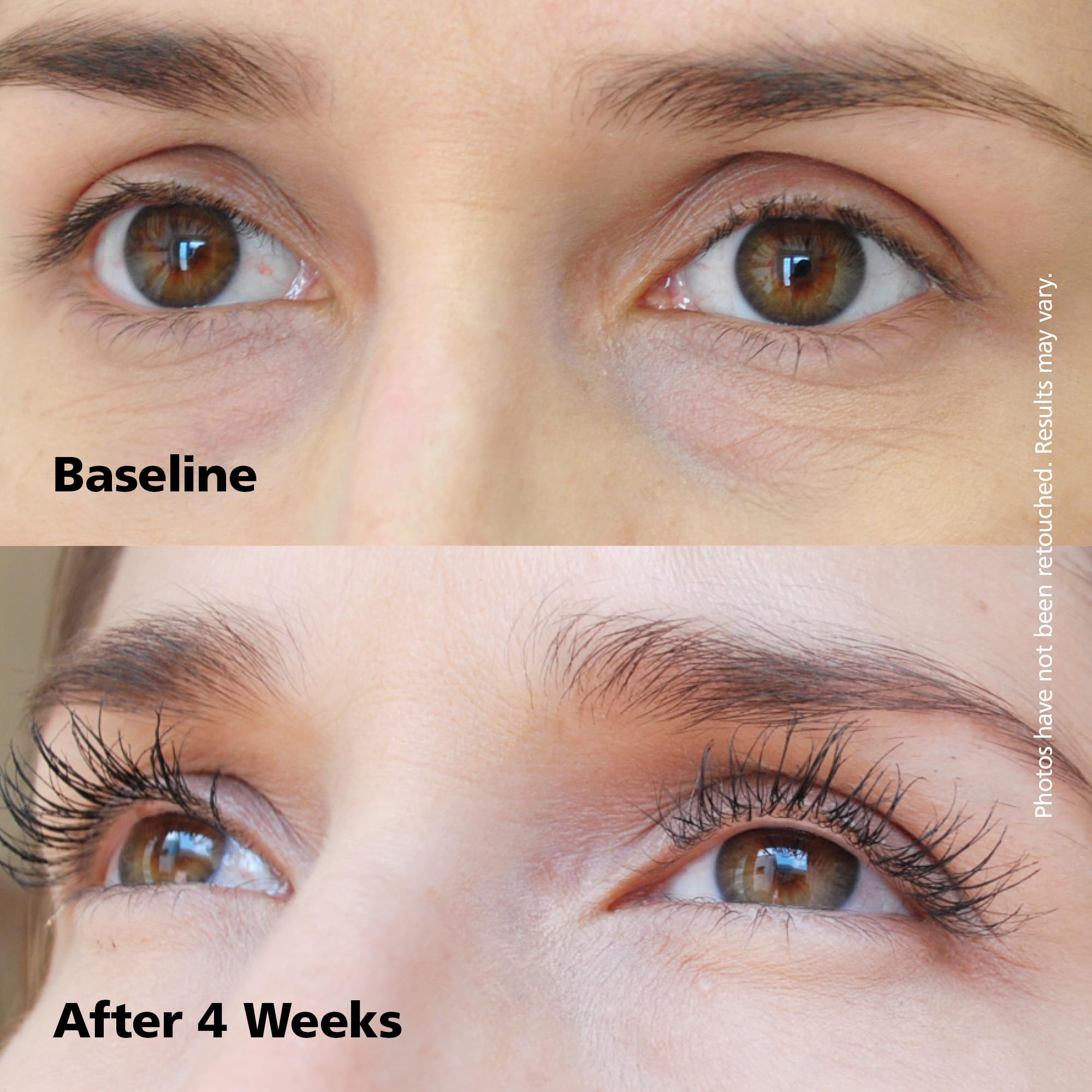 Dabalash lashes closeup reveals fuller, more defined lash appearance.