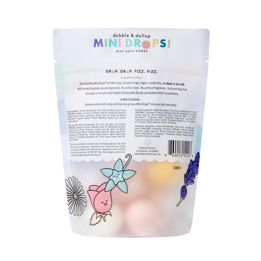 Dabble & Dollop natural ingredients label highlights clean formula.