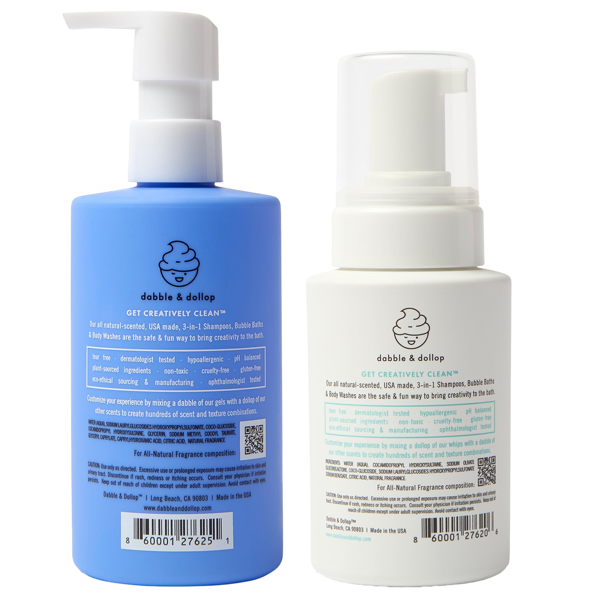 Dabble & Dollop sustainable cold-pressed ingredients highlighted on label