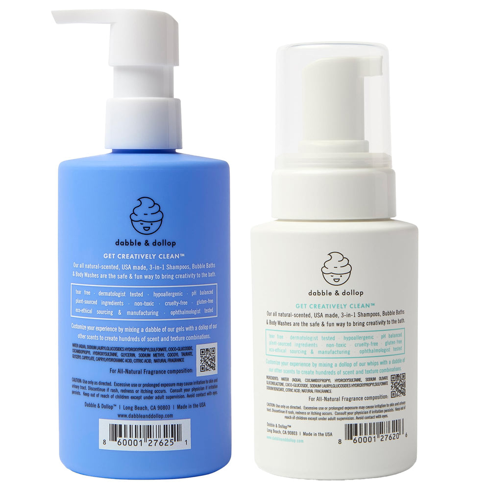 Dabble & Dollop sustainable cold-pressed ingredients highlighted on label