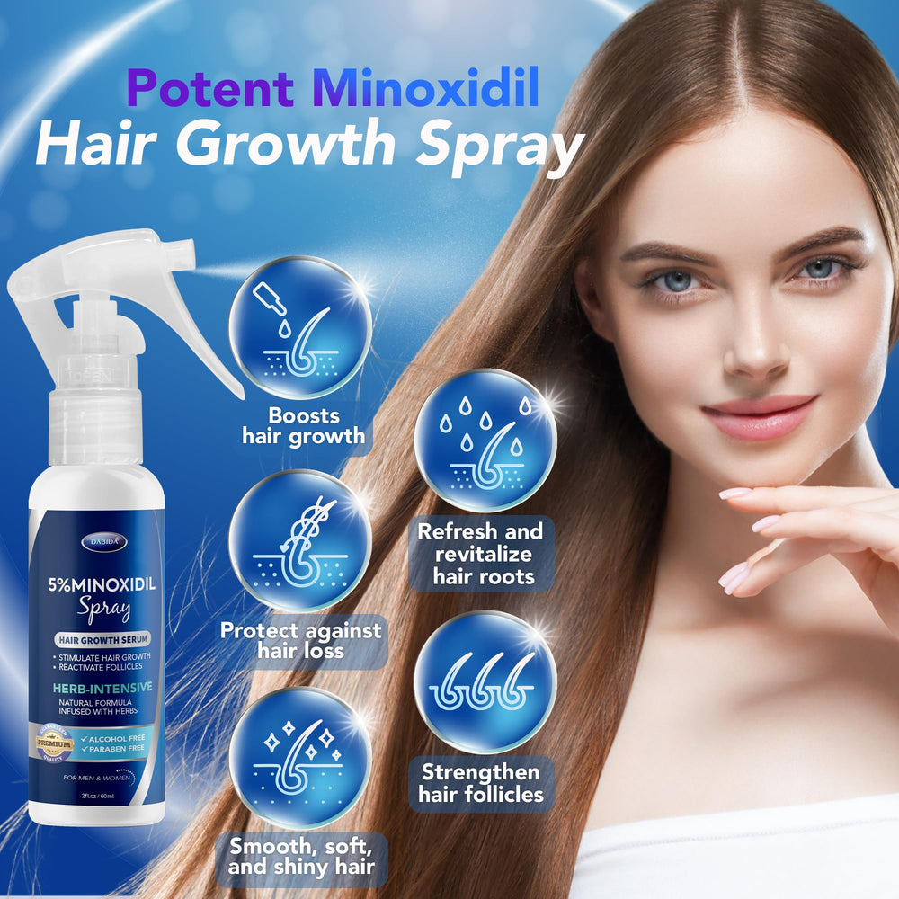 DABIDA minoxidil for men beard growth spray in use