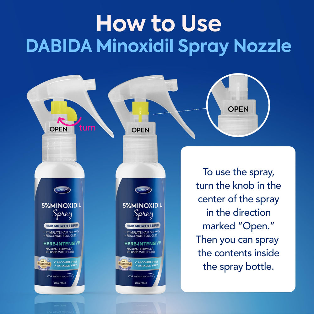 DABIDA minoxidil for women hair growth spray revitalizing thinning areas
