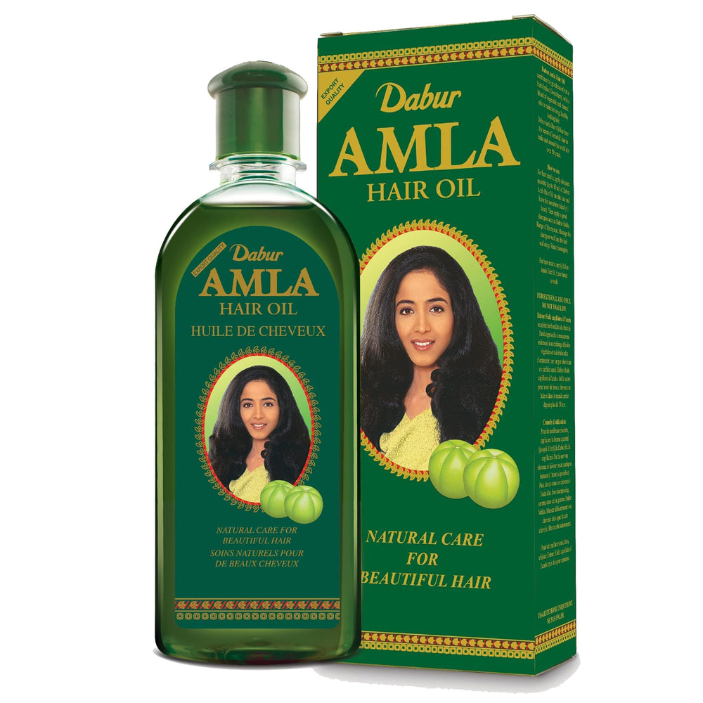 Dabur Amla Hair Oil bottle shown for easy daily scalp nourishment.