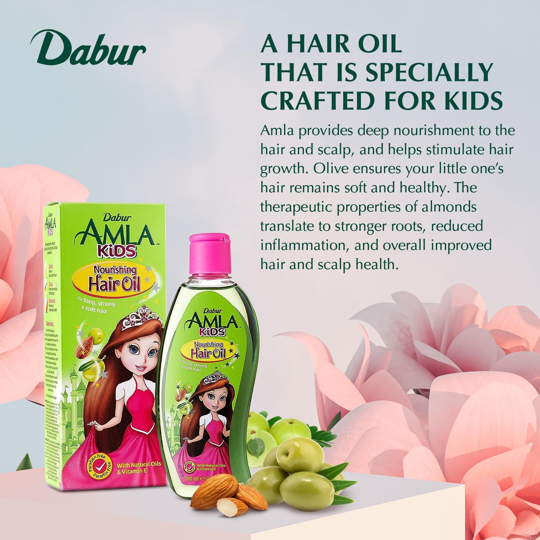 Dabur Hair Nourishing Oil 200ml pack for family use