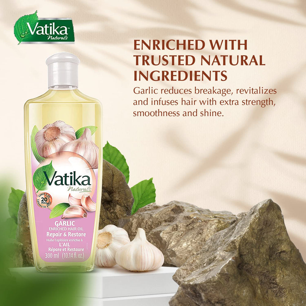 Silky hair appearance after using Dabur Vatika Enriched Hair Oil.