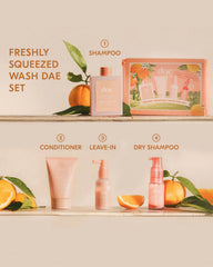 DAE Freshly Squeezed Wash Set lather demonstrates rich foam and easy rinse