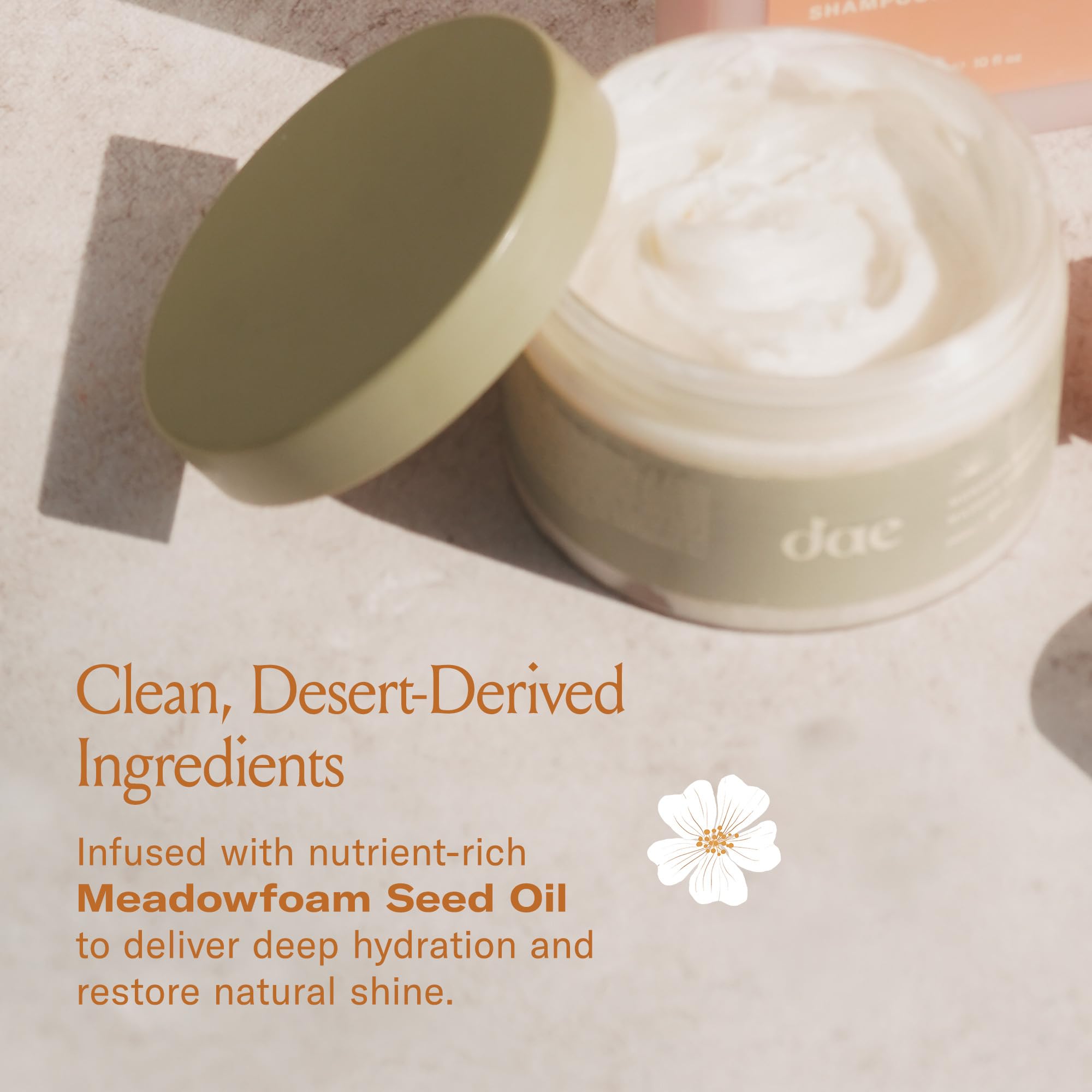DAE Monsoon Moisture Mask label close-up highlighting vegan, sulfate-free ingredients.