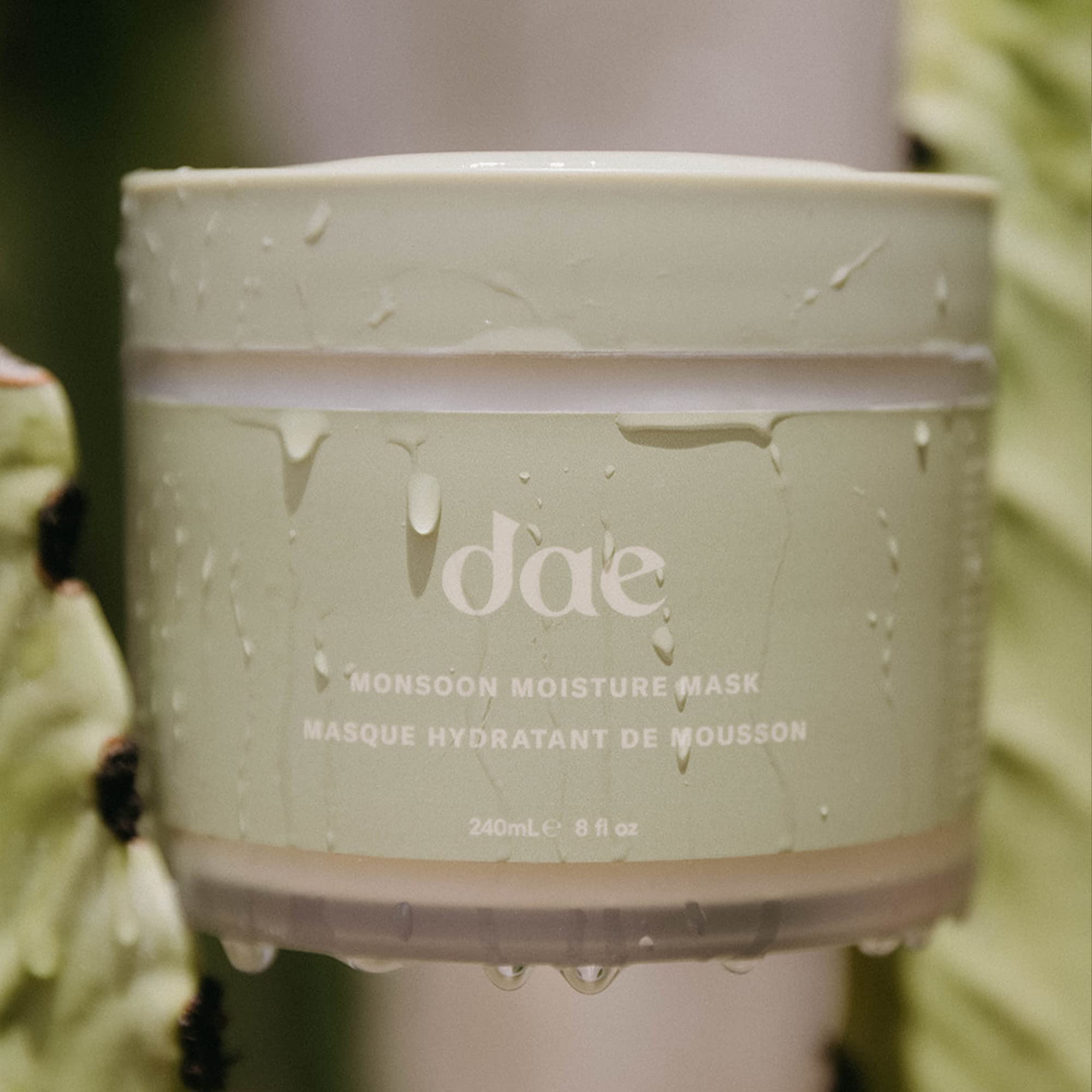 Recyclable packaging of DAE Monsoon Moisture Mask promotes sustainability.