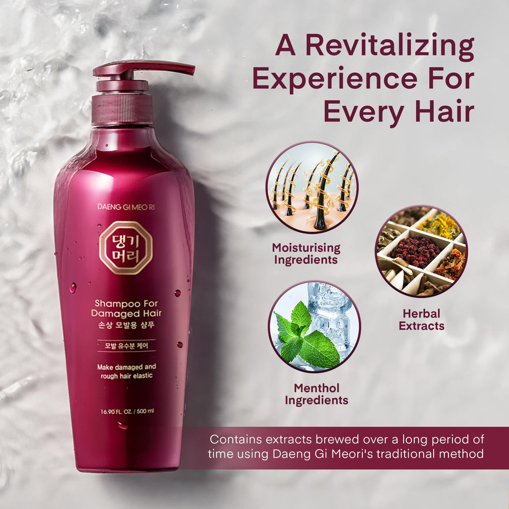 Family-friendly daily use with Daeng Gi Meo Ri shampoo and conditioner