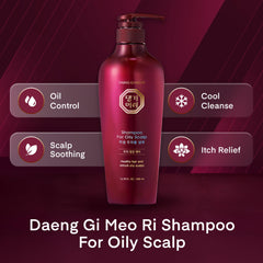 Daeng Gi Meo Ri Herbal Shampoo adds natural shine and softness to hair after washing