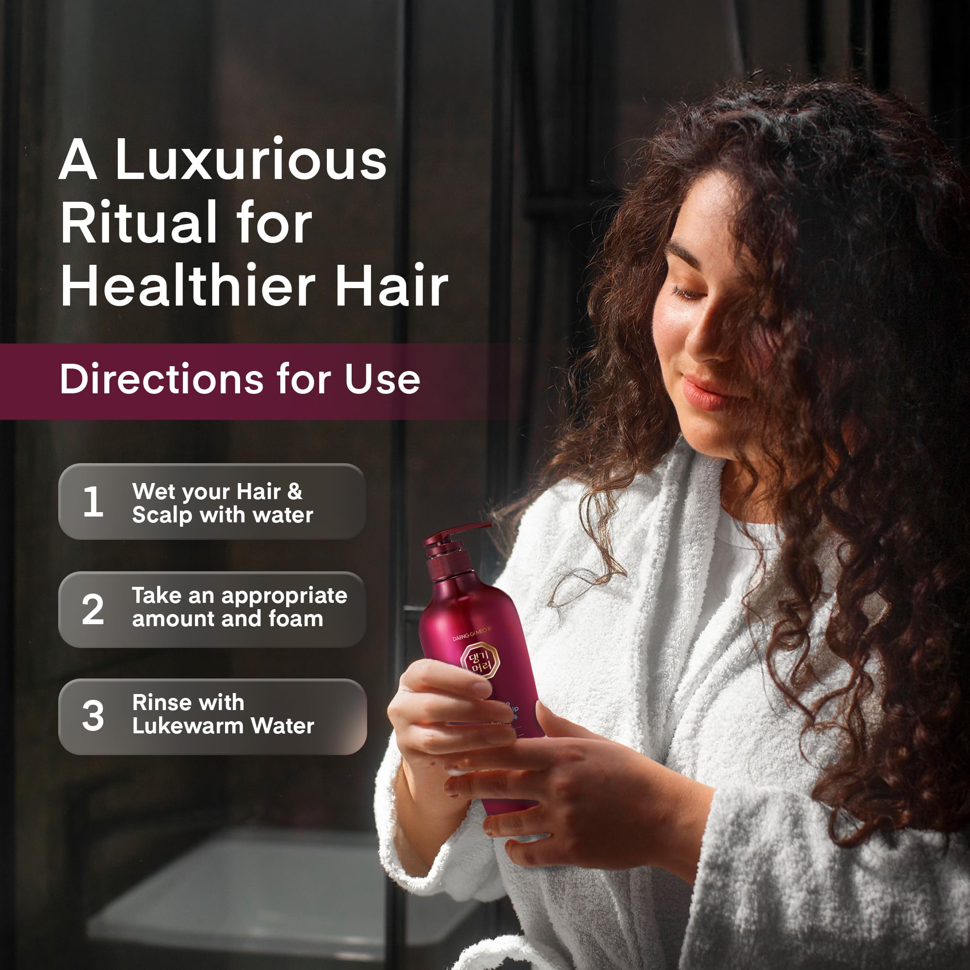 Daeng Gi Meo Ri Herbal Shampoo designed for oily scalp balance and renewal