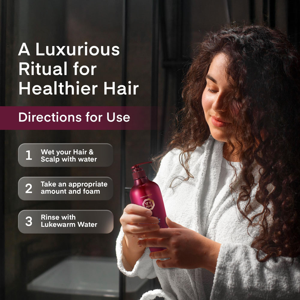 Daeng Gi Meo Ri Herbal Shampoo designed for oily scalp balance and renewal