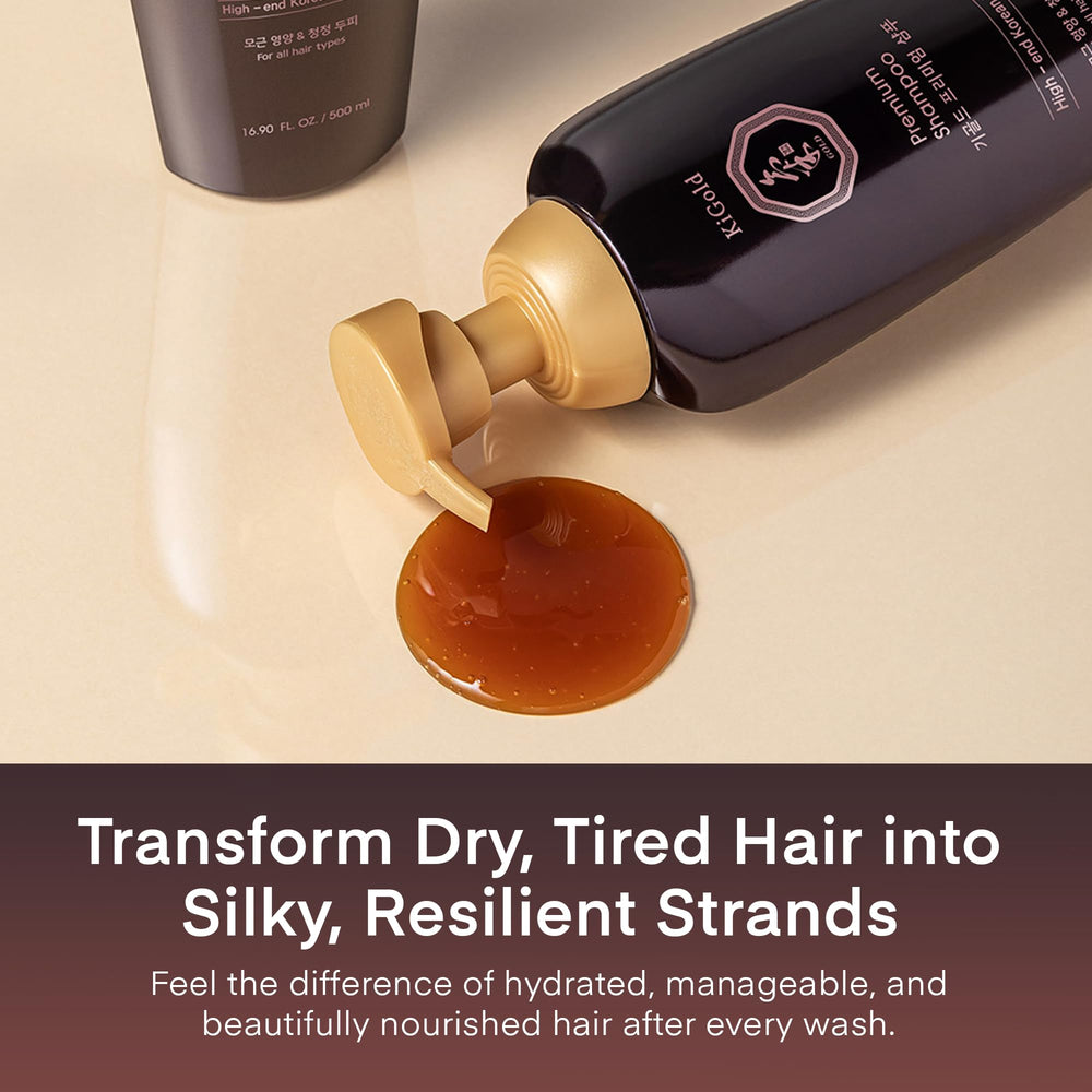Daeng Gi Meo Ri Ki Gold Premium Shampoo hair texture after wash