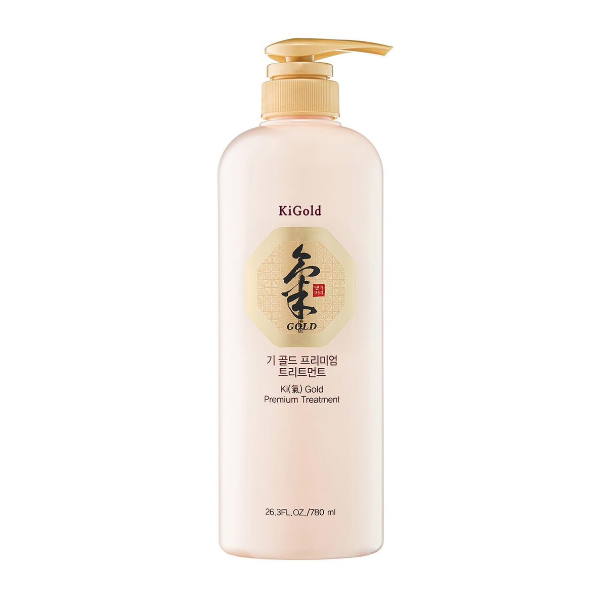 Daeng Gi Meo Ri Ki Gold Premium Treatment bottle close-up for soothing scalp care
