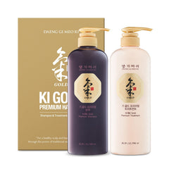 Daeng Gi Meo Ri Ki Gold shampoo bottle demonstrates rich moisture for dry hair