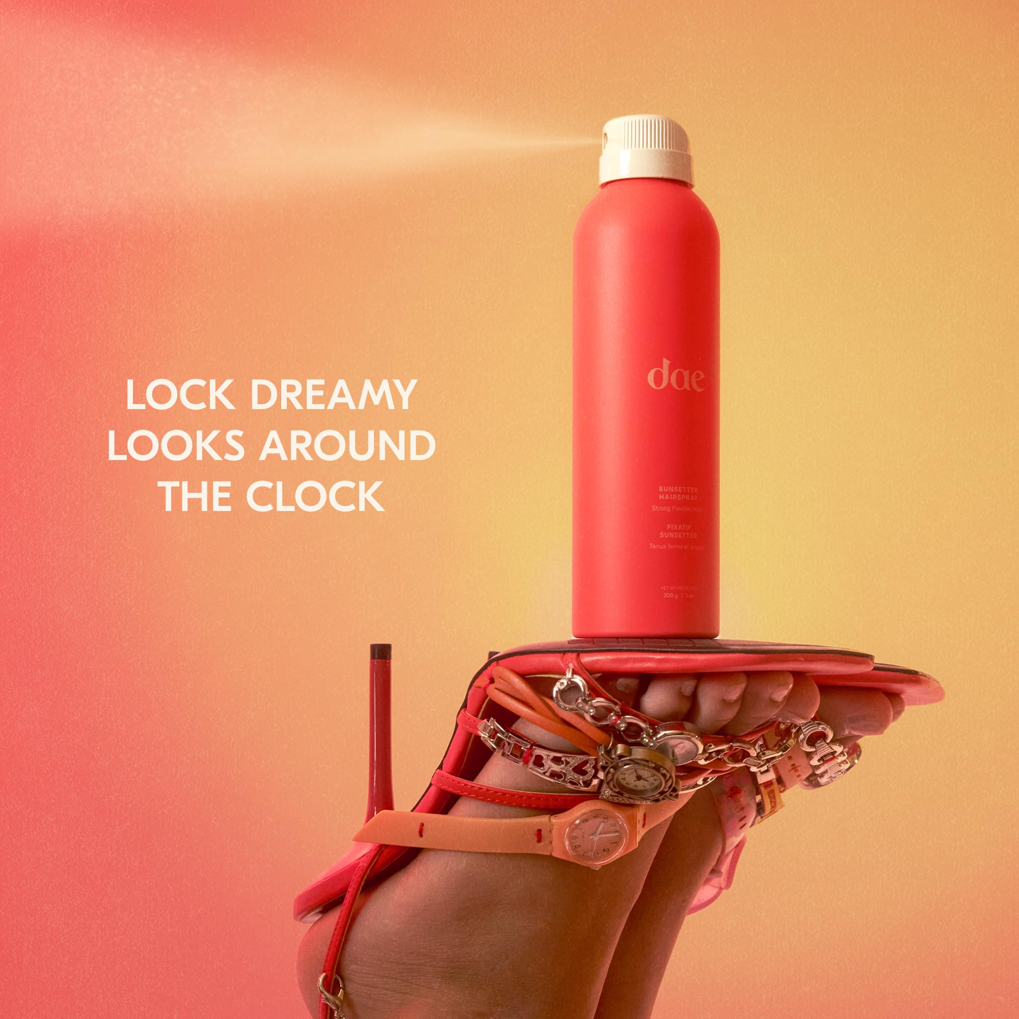 DAE Sunsetter 7 oz bottle offers portable daily styling.