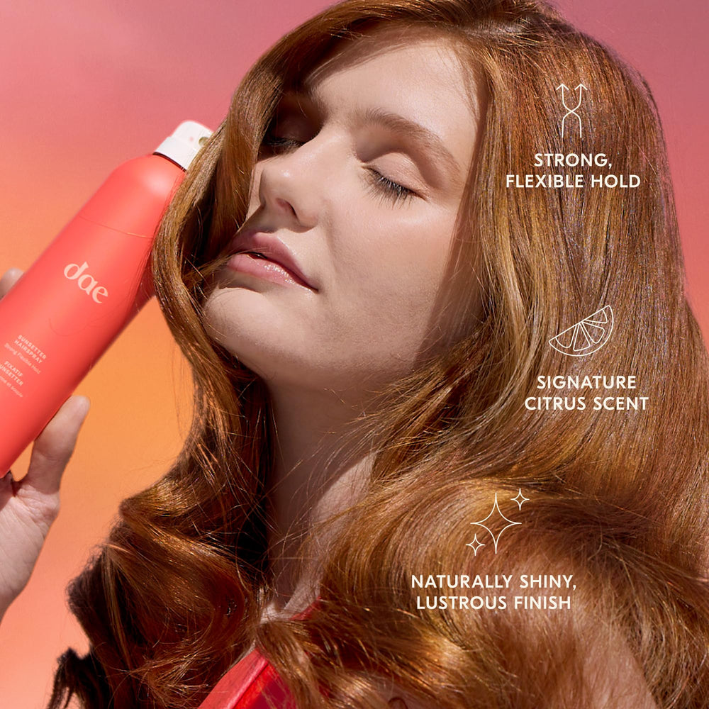DAE Sunsetter citrus scent spray releases bright orange blossom notes for a fresh feel.