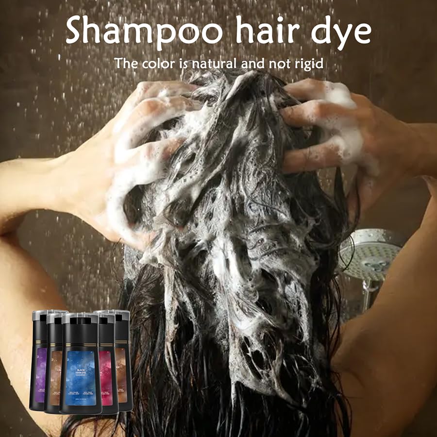 DafPrauy Polar Hair Dye Shampoo bottle front view with label.