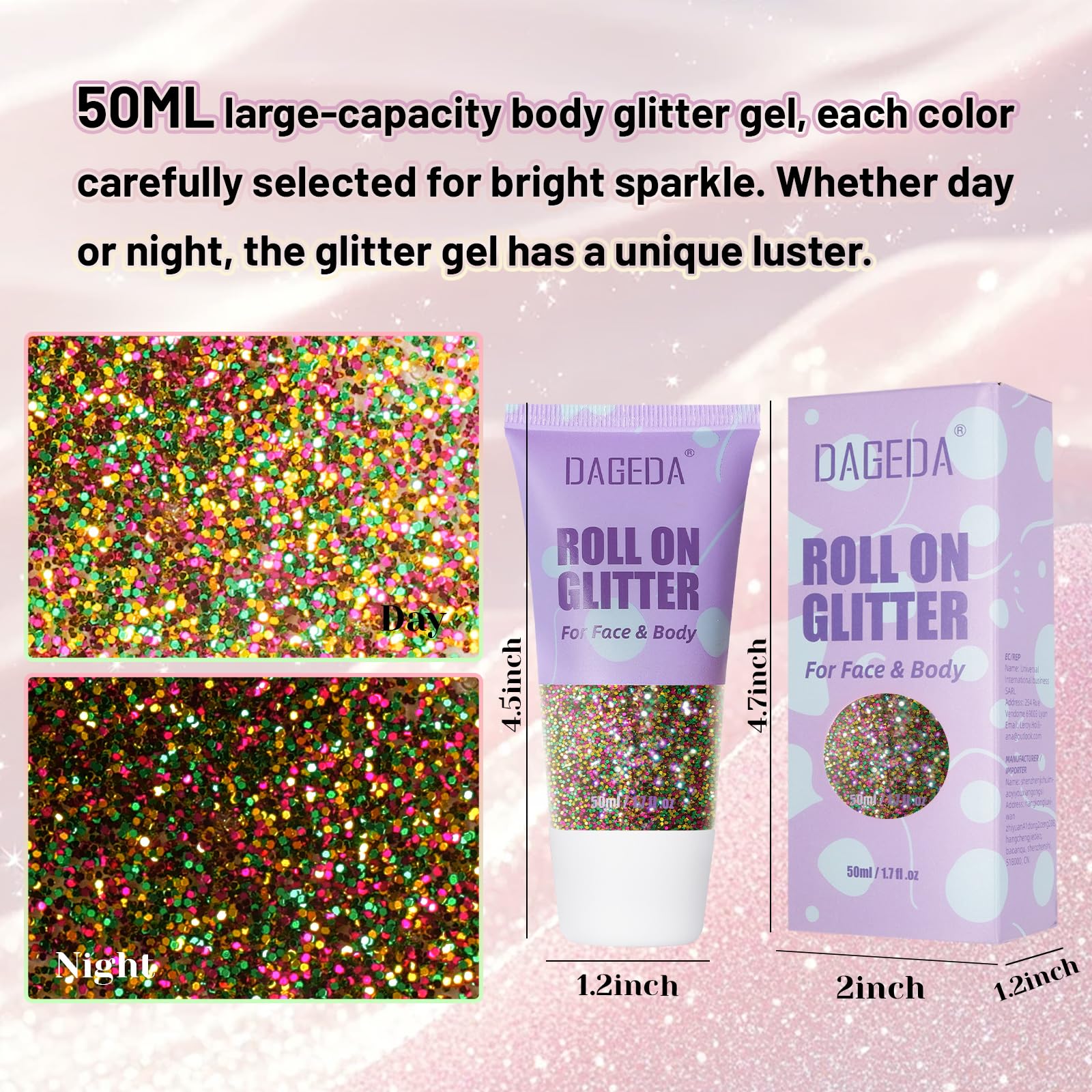 DAGEDA Mardi Gras colors blend gold, green, purple for festive flair.