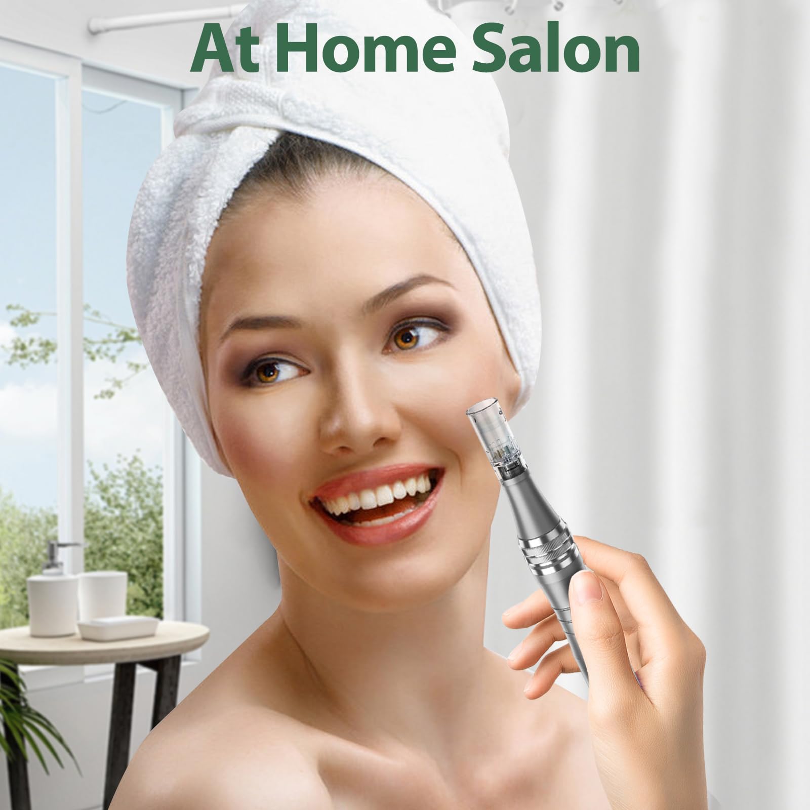 DAHOZE DermaStamp as a roller alternative for gentle micro-needling.