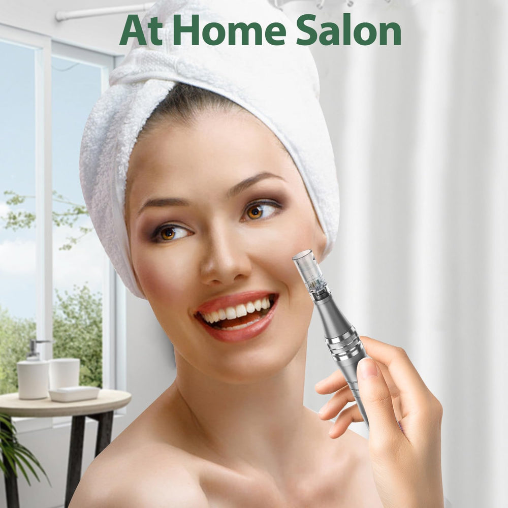 DAHOZE DermaStamp as a roller alternative for gentle micro-needling.