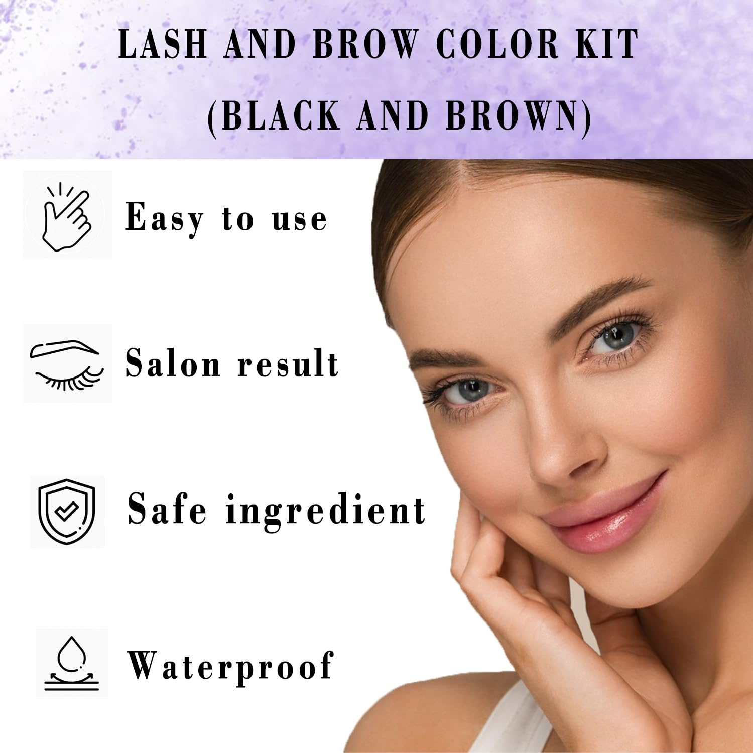 DAHPURE color cream applicator brush for precise lash and brow application.