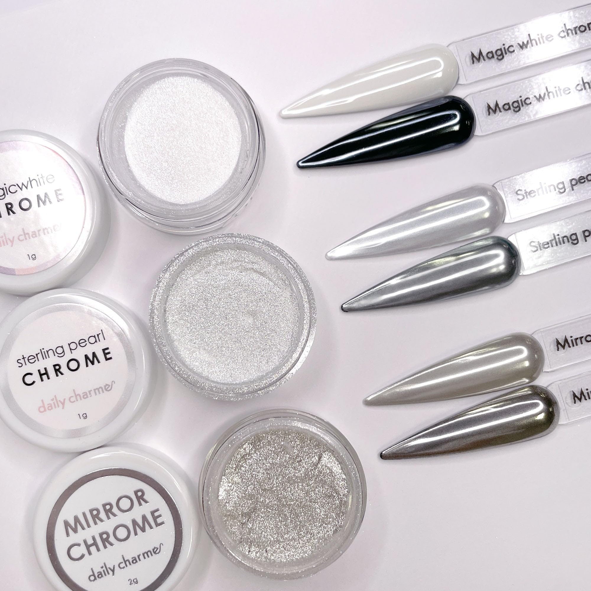 Daily Charme no-wipe formula leaves no tacky residue after curing.