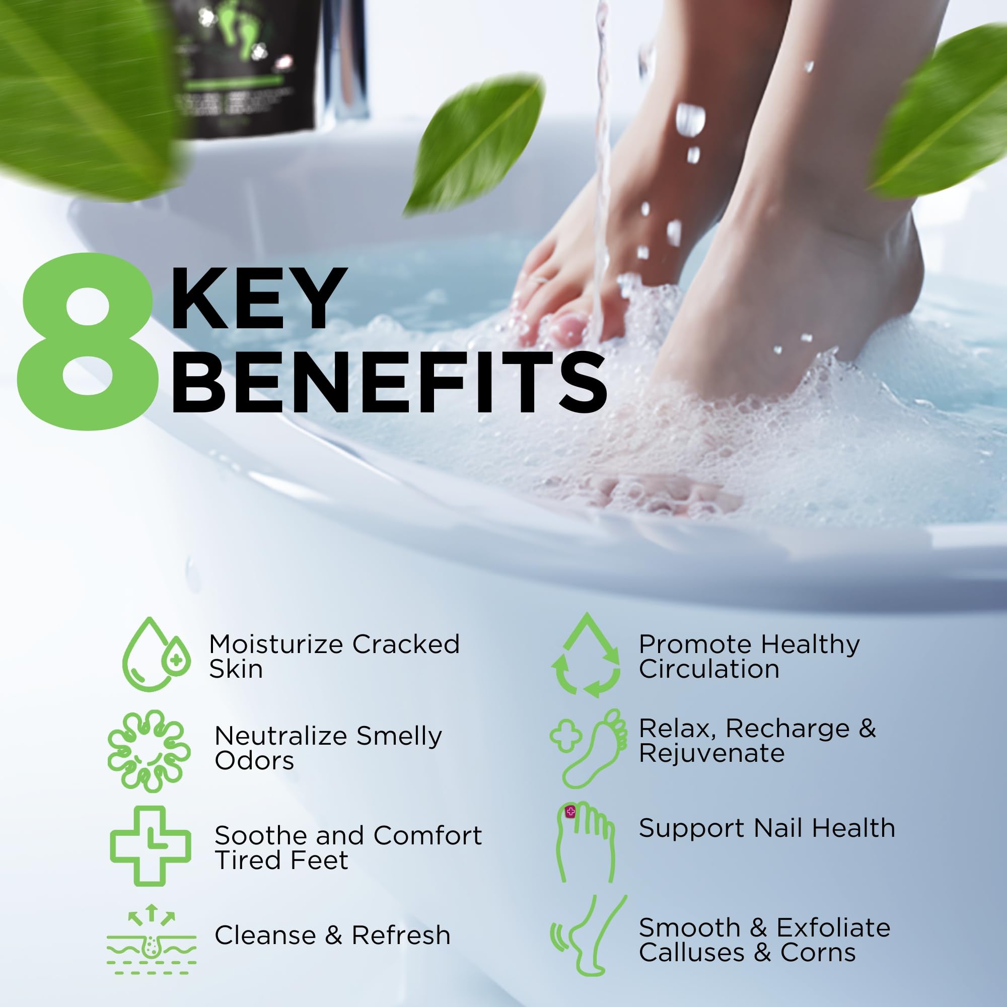 Daily Remedy Tea Tree Oil Foot Soak in a basin for a refreshing soak.