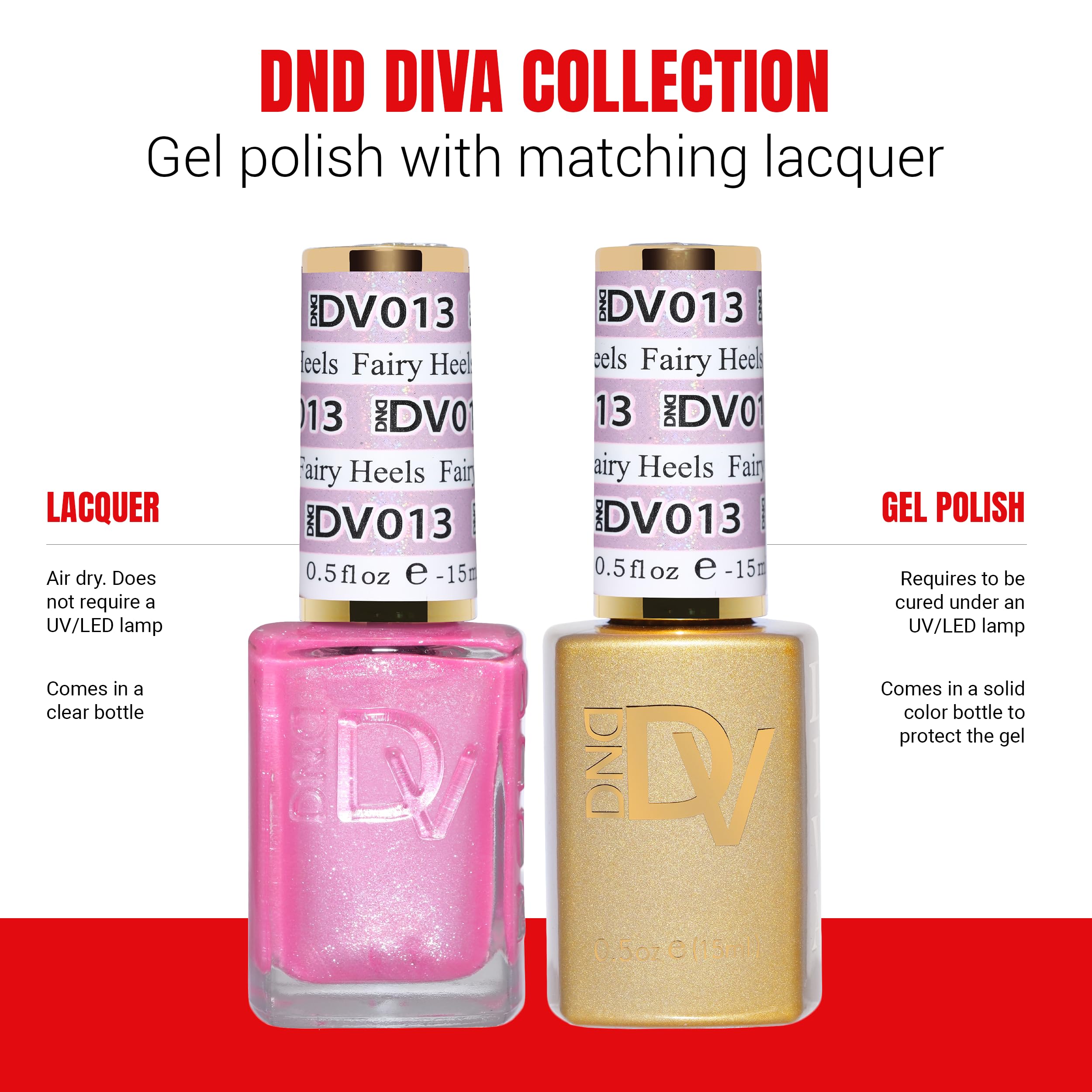 DAISY DND Air Dry Lacquer Pink013 quick-dry shine for at-home manis.