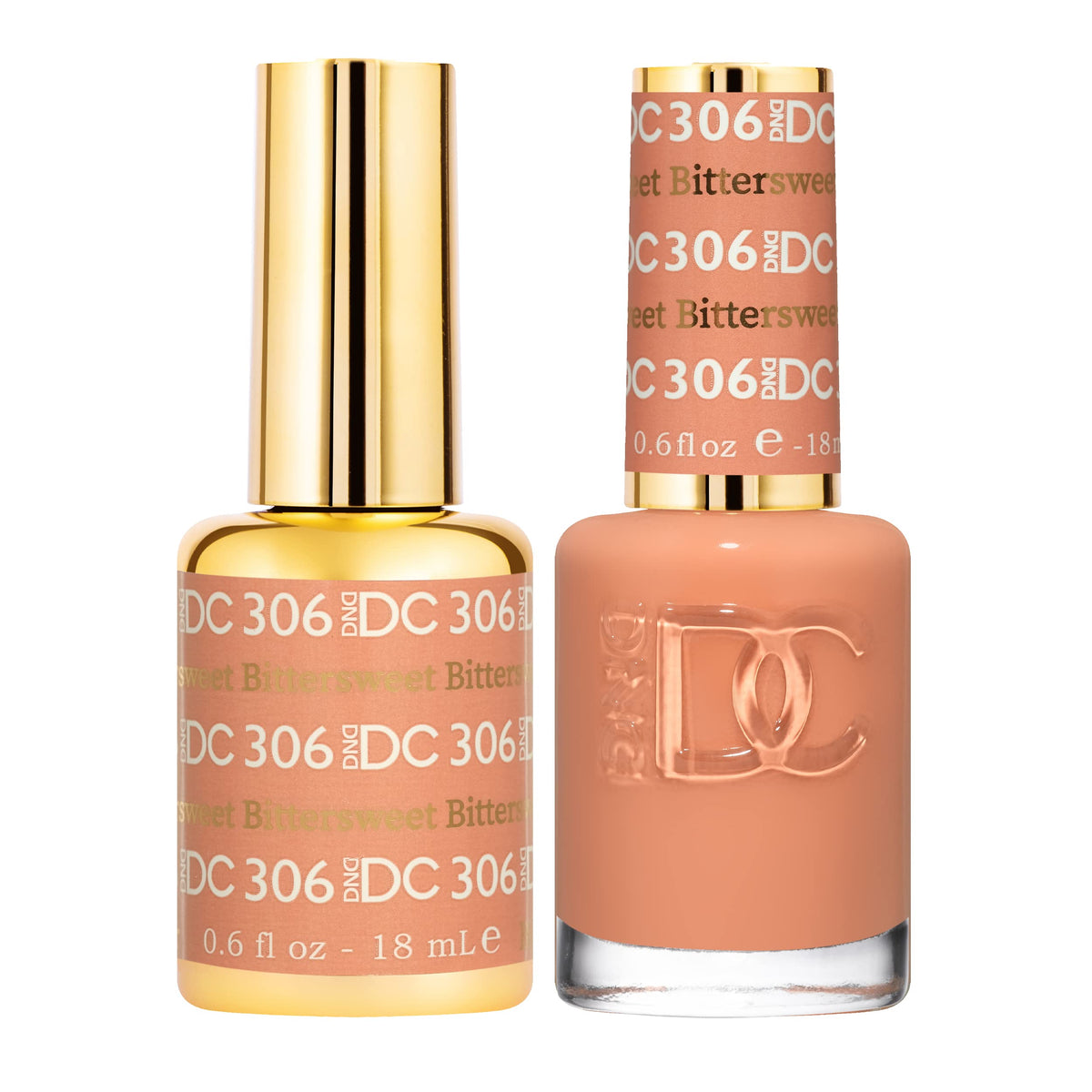 Daisy DND Bittersweet 306 gel polish bottle for long-lasting color