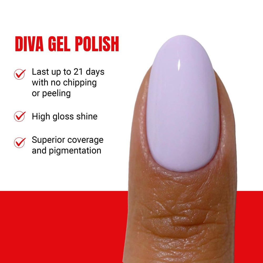 DAISY DND Coquette Dainty Lavender swatches reveal rich color and smooth coverage