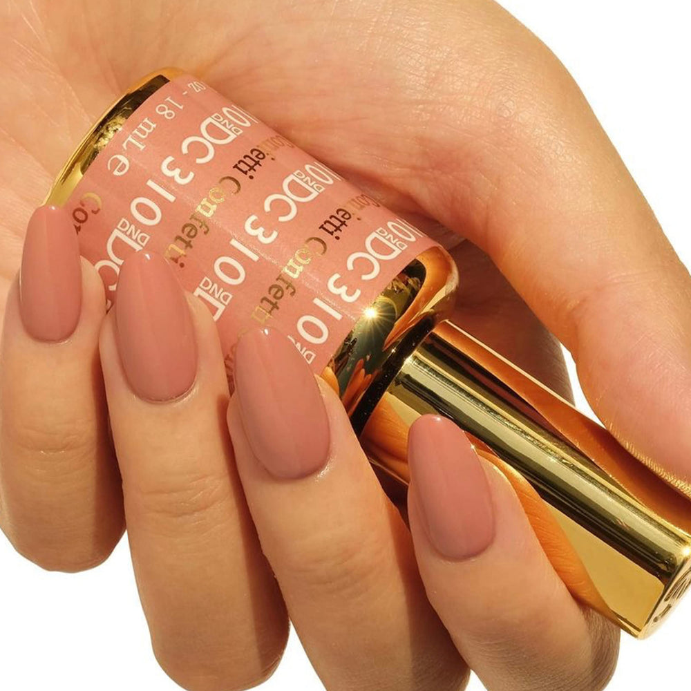 DAISY DND DC gel polish and lacquer duo close-up for a chip-free manicure