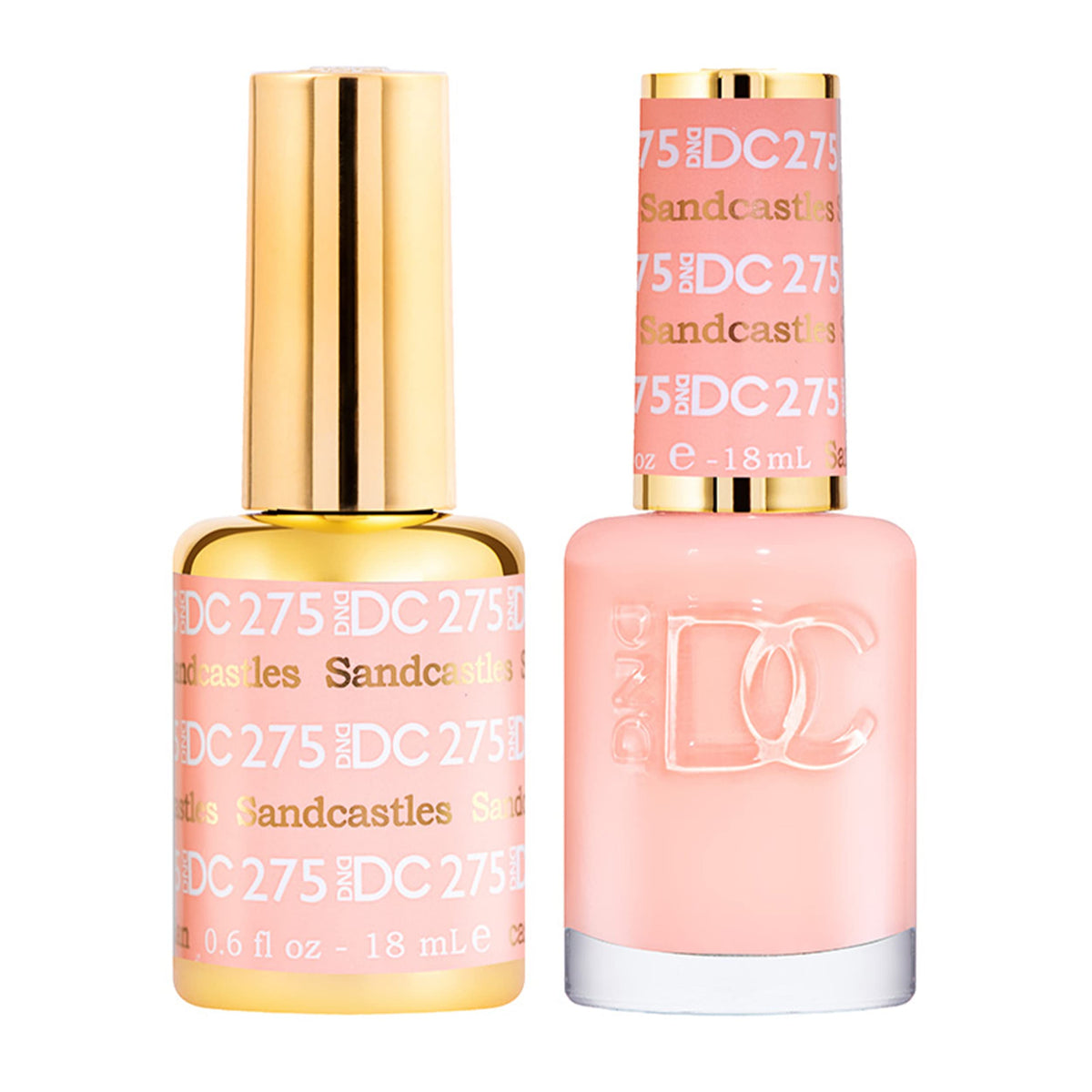 Daisy DND DC Orange Collection gel bottle shows bold pigment for long-lasting color.