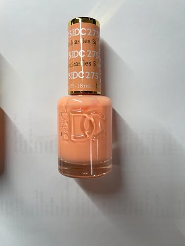 Daisy DND DC Orange Collection nail art-ready finish and color coordination.