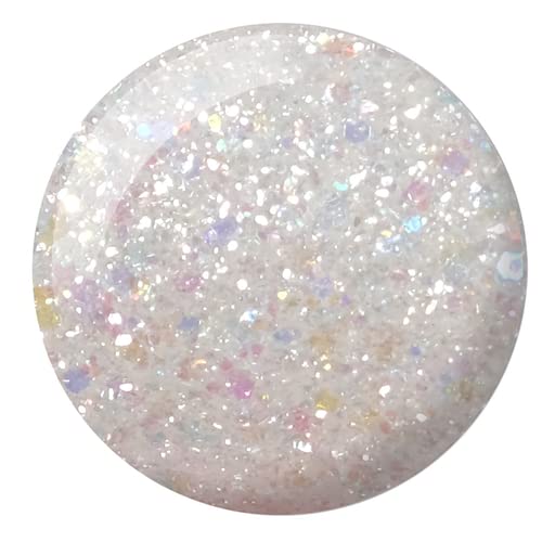 DAISY DND Disco Daydream lacquer bottle paired with gel polish for a coordinated look.