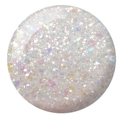 DAISY DND Disco Daydream lacquer bottle paired with gel polish for a coordinated look.
