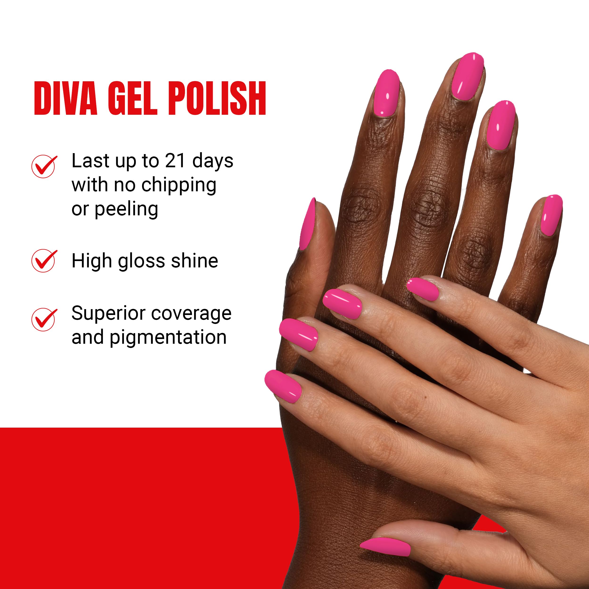 Daisy DND Diva Gel Polish duo pack with matching colors for complete sets.