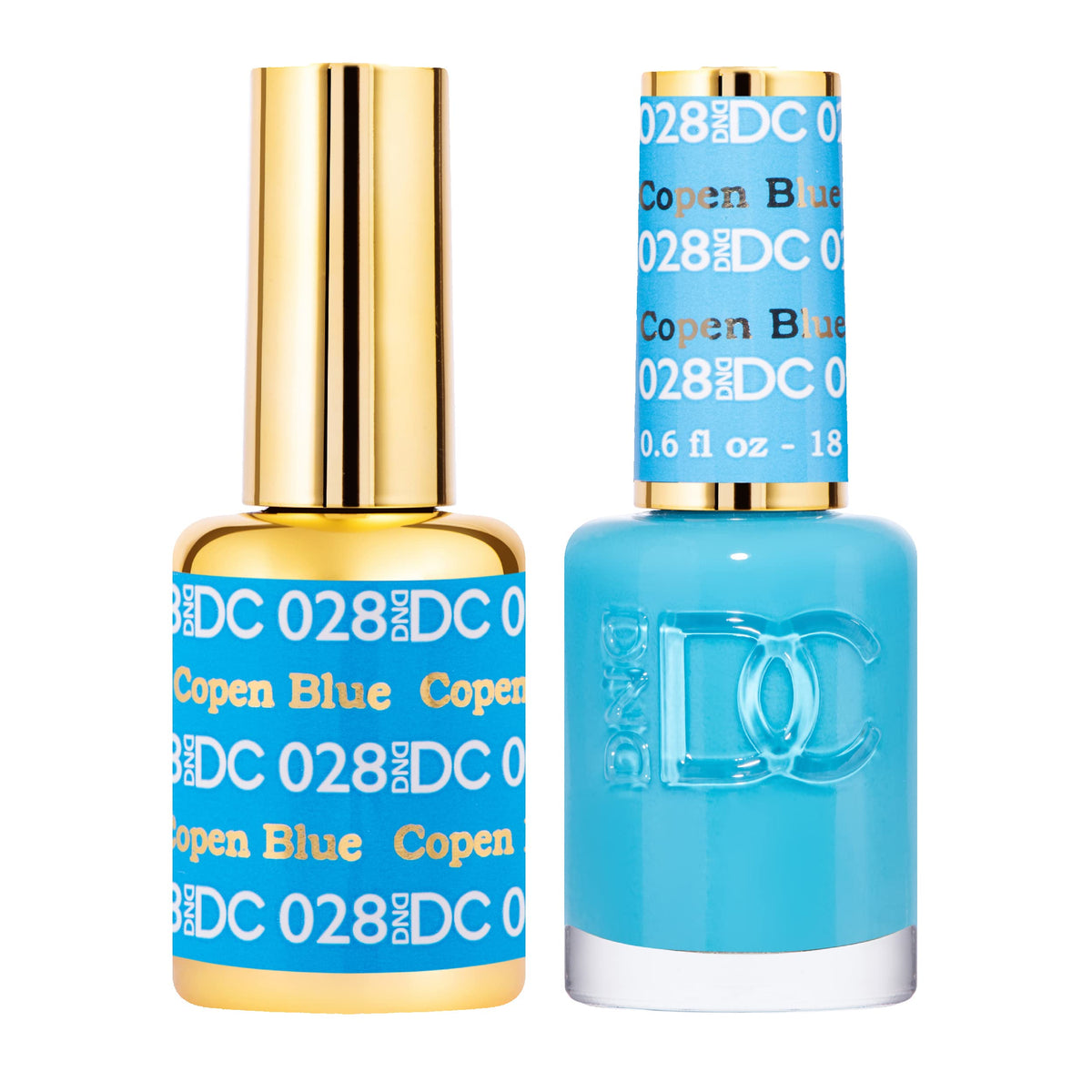Daisy DND DND DC Copen Blue bottle close-up shows rich color and shine.